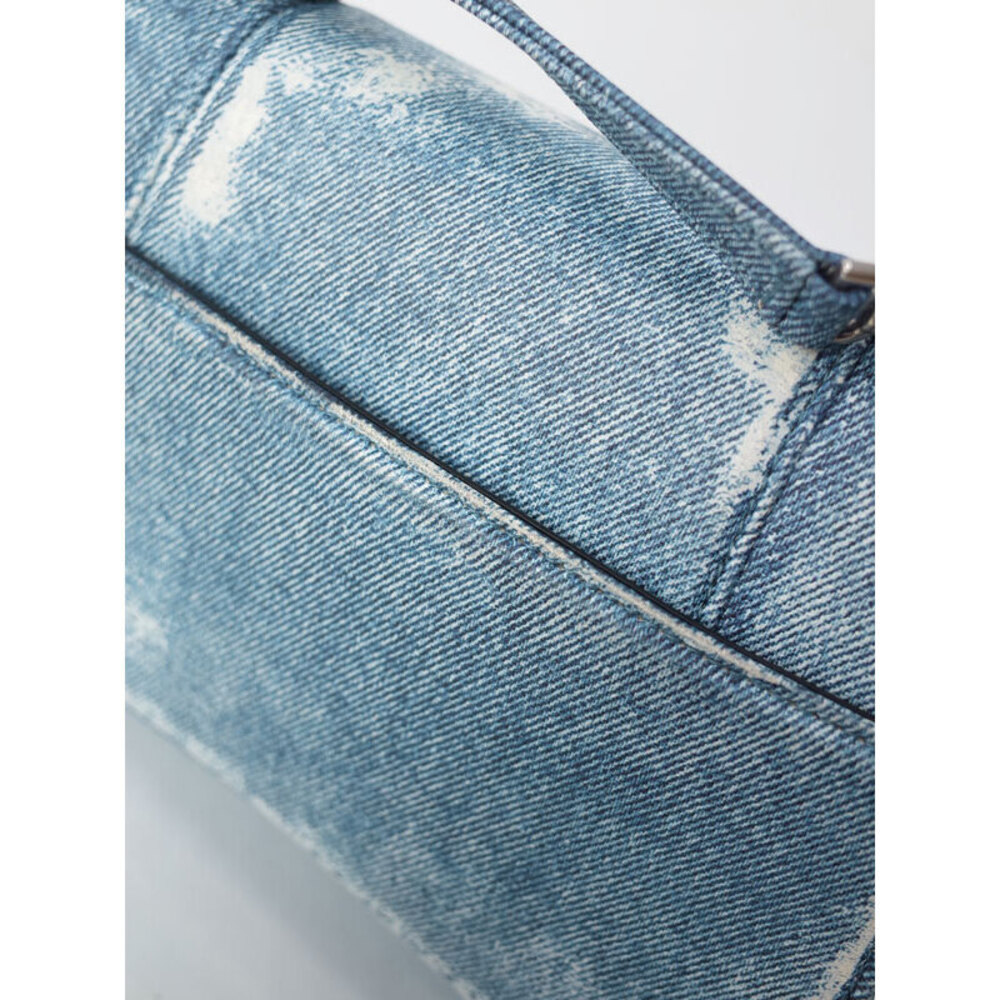 BALENCIAGA Hourglass Handbag Denim Bag - Picture 8 of 9